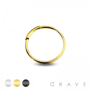 316L SURGICAL STEEL SILVER INFINITY NOSE HOOP